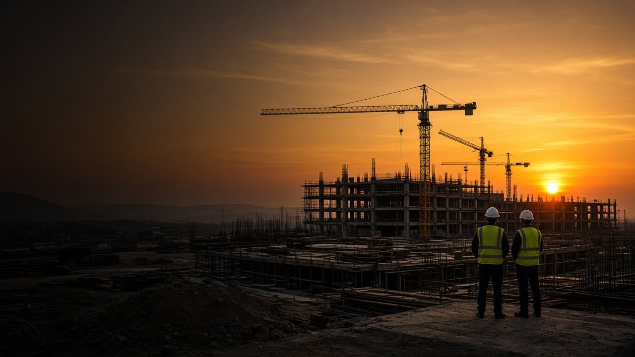 Illustration : chantier et structure contemporaine
